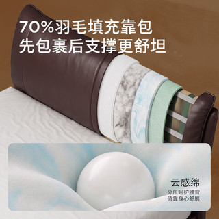 顾家家居 B215 S级半青皮 空境白床架+撑腰0胶MAX床垫 1.8*2米