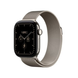 Apple Watch Series 12 智能手表蜂窝版42毫米原色钛金属表壳金属原色米兰尼斯表带均码 MJHG4CH/B