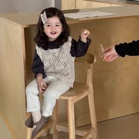 妞宝 宝宝衣服秋季2026新款韩版童装女童套装秋款儿童娃娃衫打底裤套装