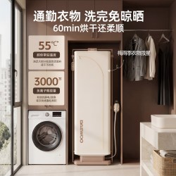 大宇 轻干洗挂烫机家用婴儿衣服消毒柜衣物护理全自动 轻奢白