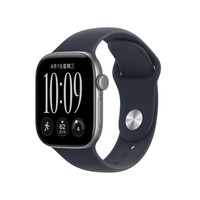 Apple Watch Series 12 智能手表 42mm GPS版  深空灰色铝金属表壳 海军蓝色运动型表带 S/M