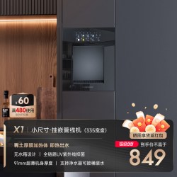 新体验嵌入式直饮机餐边柜管线机全嵌直饮水机家用过滤冷热净水器 小尺寸
