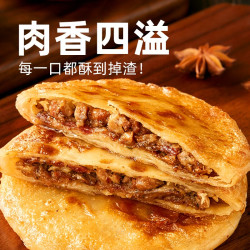 天海藏 牛肉馅饼牛肉饼酥皮10片20片500g包半成品加热速食早餐饼