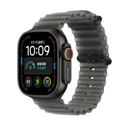 苹果 Watch Ultra 4 GPS+蜂窝网络 智能手表 49mm  黑色钛金属表壳 海洋表带