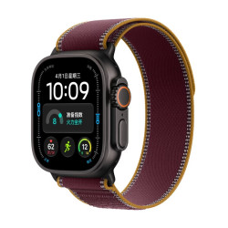 Apple Watch Ultra 4 GPS+蜂窝网络 智能手表 49mm  黑色钛金属表壳 野径回环表带 S/M