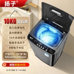 扬子 10KG洗衣机全自动小型家用大容量波轮洗脱一体