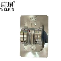 蔚珺免打孔淋浴花洒固定支架电镀个