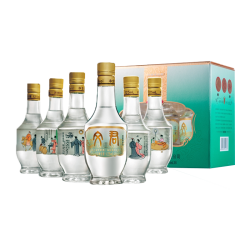 文君 酒官方旗舰店情怀装45度浓香型125ml*6礼盒四川白酒小酒版