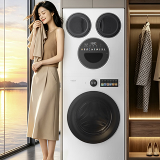 Hisense 海信 大薄荷2.0 Pro系列 WH120E5SP-1+WV50G-1 四分区热泵洗烘一体机 17kg 白色