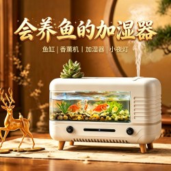 光彩年华 加湿器小型办公室宿舍学生桌面摆件2026新款工位家用卧室静音雾化器静音迷你款便携式usb充电生日礼物女生的