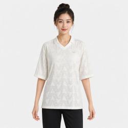 adidas 三叶草 夏季休闲翻领女子POLO衫