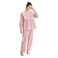 安之伴 100%纯棉 印花 L 睡衣/家居服套装