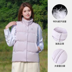 骆驼 运动火炉羽绒90绒保暖叠穿马甲新款轻薄羽绒服内胆外穿防风女