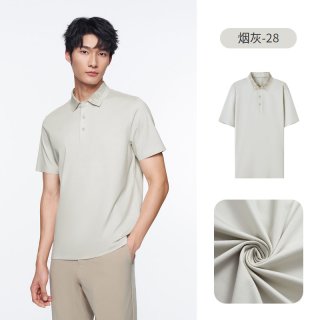 88VIP：金利来 26夏季新款短袖T恤凉感商务休闲翻领polo衫男