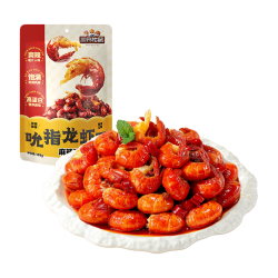 三只松鼠 麻辣味 小龙虾尾 108g 即食海鲜零食