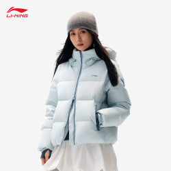 李宁 火锅羽绒丨防泼水抗静电秋冬短羽绒服女子鸭绒保暖外套AYMV398