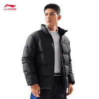 李宁 防泼水保暖科技短羽绒服男子冬季时尚健身休闲运动外套AYMV769
