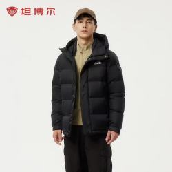 坦博尔 户外短款拼接连帽羽绒服外套TAF530337D