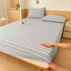 全棉色织水洗棉床笠款 150cm*200cm