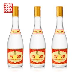 汾酒 黄盖玻汾 53%vol 清香型白酒475ml*3瓶