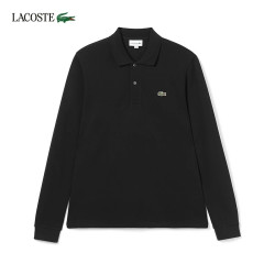 LACOSTE 男士长袖POLO衫 黑色