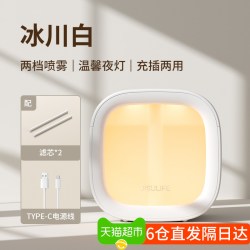 几素 加湿器小型办公室桌面静音卧室学生迷你便携式usb充电夜灯