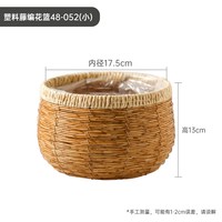 海蒂的花园 文心兰蝴蝶兰盆栽 塑料藤花篮
