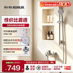 科勒 76628T-4-CP 双出水功能 淋浴花洒套装