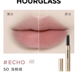 HOURGLASS 轻纱小金管唇膏口红哑光滋润显白浅桃绒50