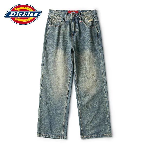 Dickies 美式复古浅蓝色水洗牛仔裤