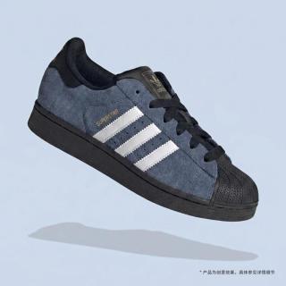 adidas 三叶草 SUPERSTAR II W轻便舒适低帮 男女同款运动休闲鞋