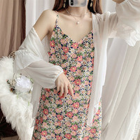 季节集 女士碎花吊带连衣裙 oDix44988