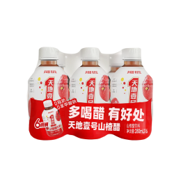 天地壹号 山楂醋饮料280ml*6瓶 酸甜可口  解腻解辣 官方正品