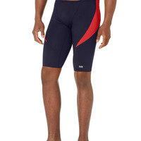 TYR 男士专业游泳紧身平角泳裤 防晒UPF50+ 弹性舒适 Navy/Red 32