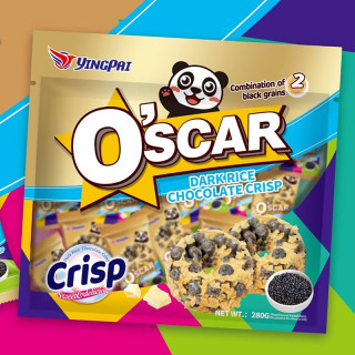 英国风味黑米能量圈巧克力产品酥脆小巧轻甜美味脂肪酸随身携带