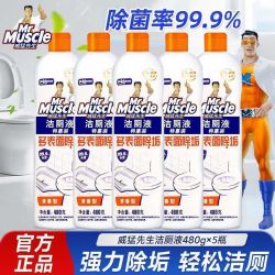 威猛先生 洁厕液480g*5瓶马桶强力除垢洁厕灵强力除垢家用实惠装