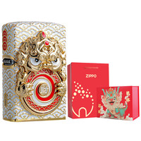 ZIPPO 防风煤油打火机 新品吞金貔貅礼盒 赠标准洗车