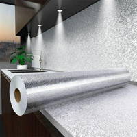 GINIX 厨房自粘式铝箔防油油贴纸  2卷装