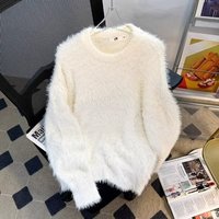高级感软糯毛衣男款冬季加厚针织衫潮流慵懒风宽松情侣线