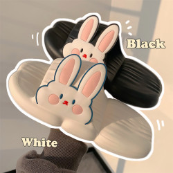 细细条 女夏Q弹踩屎感兔子拖鞋可爱少女心卧室内洗澡防滑防臭凉拖