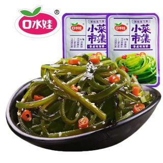 口水娃 海带丝开袋即食下饭菜香辣爽脆新鲜追剧零食