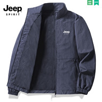 JEEP SPIRIT 吉普夹克外套男春秋季休闲宽松男士立领上衣外套薄款