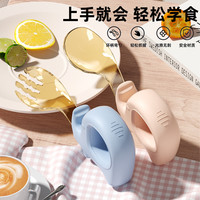 瑞舍 婴儿学吃饭PPSU训练学食叉勺一岁宝宝自主进食勺子辅食勺儿童餐具