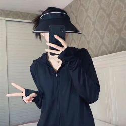 新款专业原纱凉感防晒衣轻薄UPF50+透气超薄冰丝女夏季防晒服