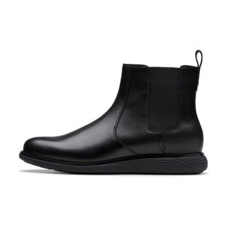 Clarks 其乐 男士光面皮革切尔西短靴