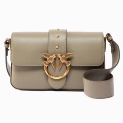 PINKO Mini Love Bag皮革肩背包手提包斜挎女包