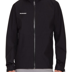 MAMMUT 男式 Alto Light Hs 连帽夹克男式硬壳夹克黑色L码