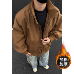 美式三防教练夹克棉服男女秋冬痞帅飞行服外套立领短款工装棒球服