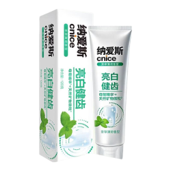 纳爱斯 亮白健齿牙膏 薄荷觉醒冰菊味 120g