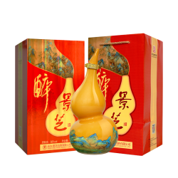 景芝 官旗中华 景芝醉景芝 千里江山图56度1L白酒大葫芦酒高度礼盒 中华